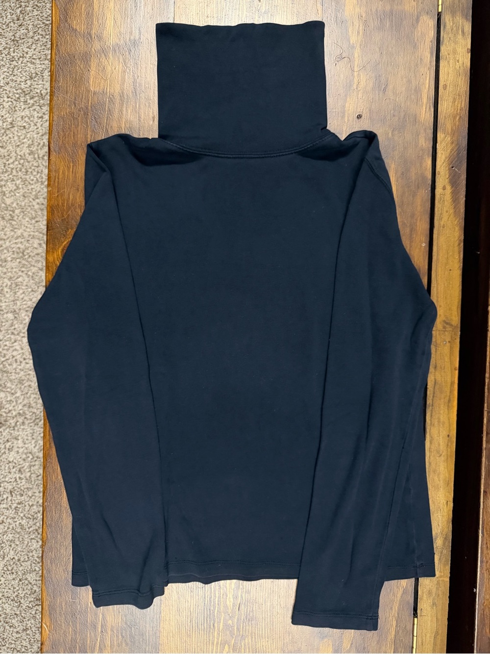 St. John's Bay Black Turtleneck Long Sleeve Top